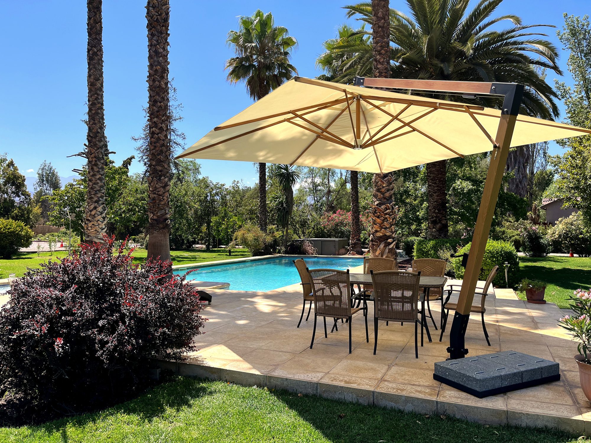 Terraza de la piscina